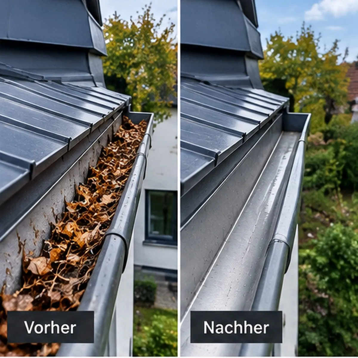 Dachrinnenreinigung